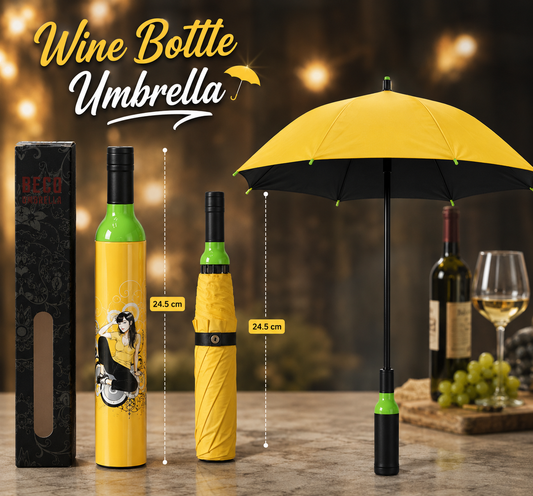 ☔🍾 Wine-Bottle Shape Umbrella | HERMIT NEXTGEN