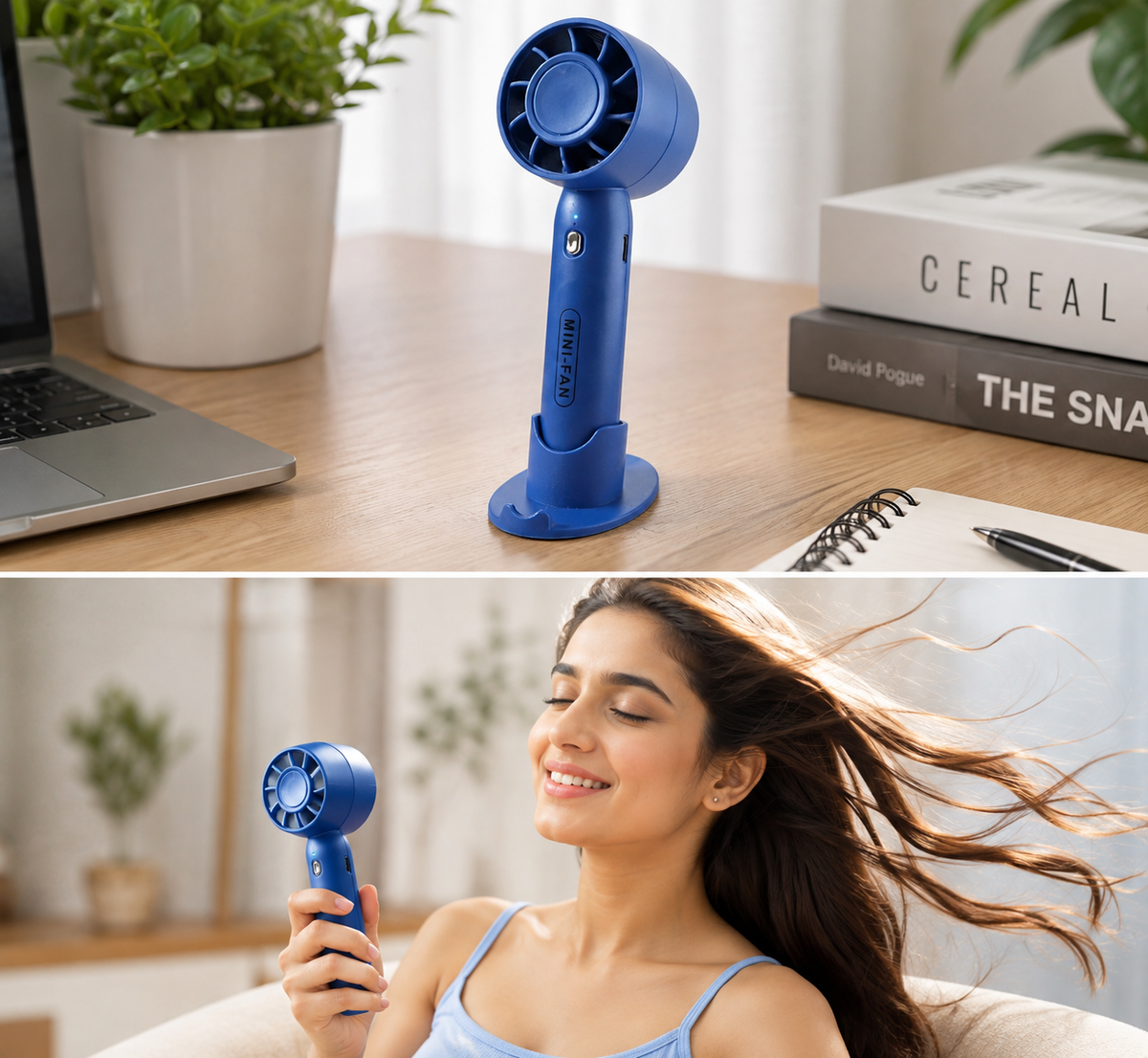 🌬️ Rechargeable Mini Handheld Fan | HERMIT NEXTGEN