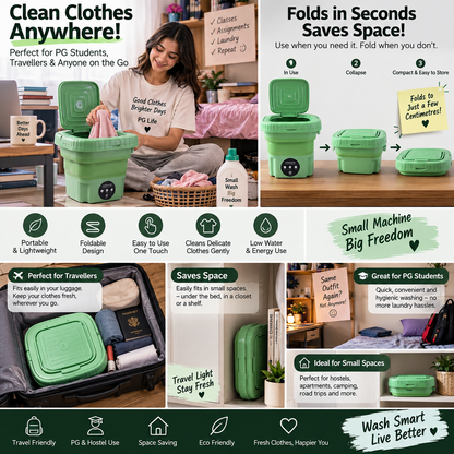 🧺 Portable Washing Machine | HERMIT NEXTGEN