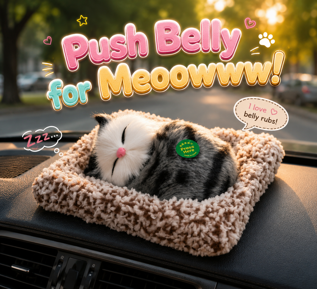 🐱 Cute Plush Cat Showpiece – A Little Bundle of Cuteness for Every Space